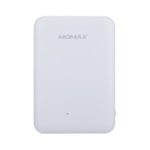 MOMAX iPower Card 2 Ultra-slim 2.1A 5000mAh Power Bank with Two USB Ports – White