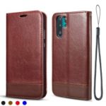 Leather Stand Case with Card Slots for Huawei P30 Pro – Brown