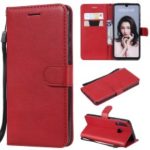 Magnetic Detachable 2-in-1 Wallet Leather Stand Casing for Huawei P30 Lite / nova 4e – Red