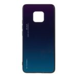 For Huawei Mate 20 Pro Gradient Color Glass + PC + TPU Hybrid Case – Purple / Blue