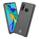 DUX DUCIS Skin Lite Series PU Leather Coated PC Phone Casing for Huawei P30 Lite / nova 4e – Black