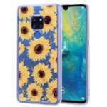 Glitter Sequins Inlaid Pattern Printing TPU Case for Huawei Mate 20 – Sunflowers