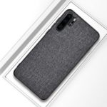 Cloth Texture PC + TPU Hybrid Phone Case for Huawei P30 Pro – Grey