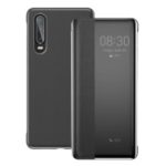 BASEUS Intelligent Auto Wake & Sleep Visual Window Smart Leather Phone Case for Huawei P30 – Black