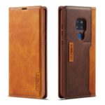 LC.IMEEKE LC-001 Leather Card Holder Case for Huawei Mate 20 – Brown
