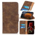 Vintage Style Wallet Stand Split Leather Phone Case for Huawei Nova 5i / P Smart Z / Y9 Prime 2019  – Coffee