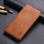 AZNS Auto-absorbed Crazy Horse Vintage Leather Stand Case for Huawei P30 Lite / nova 4e – Brown