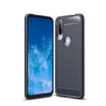 Carbon Fibre Brushed TPU Case for Oppo Reno – Dark Blue