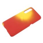 Thermal Induction Fluorescent Color Changing PU Leather Coated PC Back Shell for Xiaomi Mi 9 – Red / Yellow