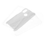 PC TPU Hybrid Shell Cover Case + Flash Powder Paper for Xiaomi Redmi 7 – Transparent