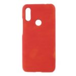 Thermal Induction Fluorescent Color Changing PU Leather Coated PC Back Cover for Xiaomi Redmi 7 / Redmi Y3 – Red / Yellow