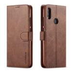LC.IMEEKE Leather Wallet Stand Case for Xiaomi Redmi 7 / Redmi Y3 – Coffee