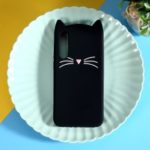 3D Mustache Cat Silicone Protective Mobile Cover for Xiaomi Mi 9 SE – Black