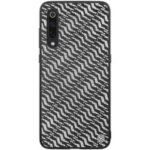 NILLKIN Dazzling PU Leather + PC + TPU Phone Case Cover for Xiaomi Mi 9 – Silver / Black