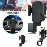 Portable 3-in-1 Car Wireless Charger for Apple Watch/iPhone/AirPods