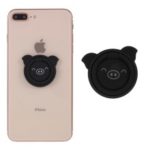 Matte Pig 360 Degree Mobile Phone Ring Bracket Ring Buckle Car Mobile Phone Holder Holders Stands – Black