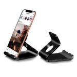 Portable Aluminum Alloy Desktop Phone Holder 7 Inch Tablet Stand – Black