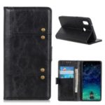 Rivet Decorated Leather Stand Wallet Cover for Asus Zenfone Max Plus (M2) ZB634KL