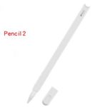 Cartoon Silicone Round Pen Cap Sleeve Grip Cover Tablet Pencil Protect Case for Apple Pencil 2 – White