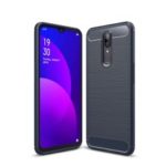 Carbon Fibre Brushed TPU Case for OPPO F11/A9 – Dark Blue