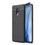 Litchi Texture TPU Case for Oppo Reno – Black
