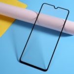 9H Curved Full Size Silk Print Tempered Glass Screen Protector for Samsung Galaxy A70 – Black