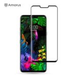 AMORUS 3D Curved Arc Edge Full Glue Tempered Glass Screen Protective Film for LG G8 ThinQ