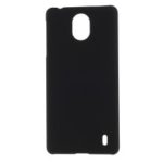 Rubberized PC Hard Cell Phone Case for Nokia 1 Plus – Black