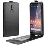 Crazy Horse Vertical Flip Leather Protective Case for Nokia 3.2 – Black
