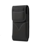 Universal Wear-resistant Oxford Cloth Phone Pouch Rotating Belt Clip Waist Bag for 4.7-5.3 Inch Smartphones – Black