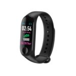 LD716-M3 Plus Color Screen Smart Wristband Heart Rate Blood Pressure Monitor Bluetooth Bracelet – Black