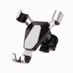 Rotary Gravity Car Air Vent Mount Car Phone Holder for iPhone Samsung Huawei Etc. – Silver