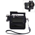 PULUZ PU140 Housing Shell Aluminum Alloy Camera Protective Cage with Frame UV Filter Lens Cap for Gopro HERO4 – Black