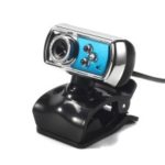 A7170 HD Webcam USB Web Computer Camera Built-in Microphone Angle Adjustable for Desktop PC Laptop – Black/Blue