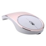 W6B Ergonomic Wireless Mouse with USB Receiver, 3 Adjustable DPI Levels for Macbook, PC, Notebook, Computer – Rose Gold