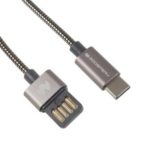 MERCURY GOOSPERY Zinc Alloy Woven Type-C USB Fast Charging Cable for Xiaomi Samsung – Grey