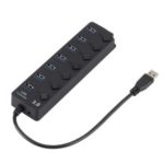 7 Ports High Speed USB 3.0 Hub with On/Off Switches