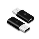 XQ-A006 Micro USB to Type-C Adapter Charger Converter – Black