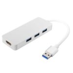 CY U3-012 USB3.0 to HDMI+3*USB-HUB Cable Adapter