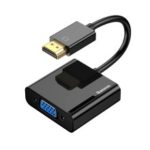 BASEUS Convert HD4K to VGA HD Converter (Micro Power Supply+3.5mm Audio Frequency) – Black