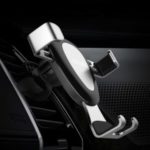 JELLICO HO-90 Car-mounted Mobile Phone Bracket Air Outlet Gravity Mount Holder for iPhone Samsung – Silver