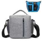 HUWANG 7514 Waterproof Fabric Camera Shoulder Bag DSLR Sling Camera Bag for Canon Nikon Sony Camera – Grey