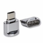 XQ-R009 Portable Aluminum Alloy Type-C Card Reader for Micro SD/TF Card