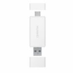 HUAWEI 100 MB/s Card Reader for Huawei Type-C Dual Port Micro SD NM Card 2 in 1 Memory USB 3.1 – White