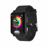 E04 ECG+PPG 1.3 inch Smart Bracelet Fitness Tracker Blood Pressure Heart Rate Monitor – Black