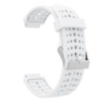 Round Holes Silicone Watch Band Strap for Garmin Forerunner 220/230/235/620/630 – White
