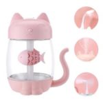 Portable Cute Cat USB Mini Air Humidifier Diffuser – Pink