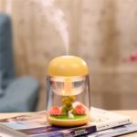 Micro Landscape USB Air Humidifier for Home Office – Yellow