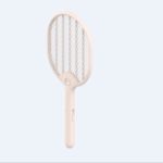 Electric Bug Zapper USB Rechargeable Household Mosquito Swatter with LED Light Illuminating – Pink