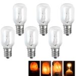 YOUOKLIGHT 6Pcs/Pack Salt Lamp Light Bulbs 15W E12 Socket Long Lasting Incandescent Light Bulbs